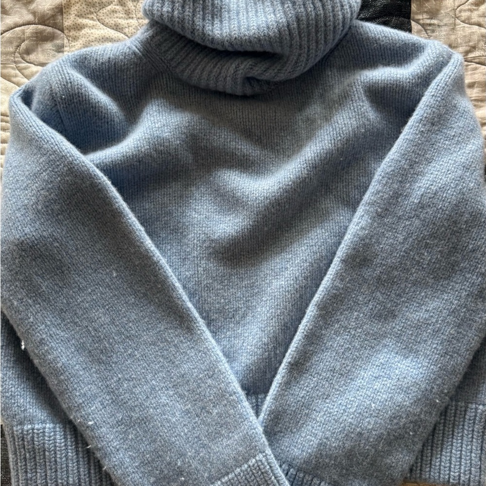 Ralph Lauren Soft Blue Turtleneck Sweater